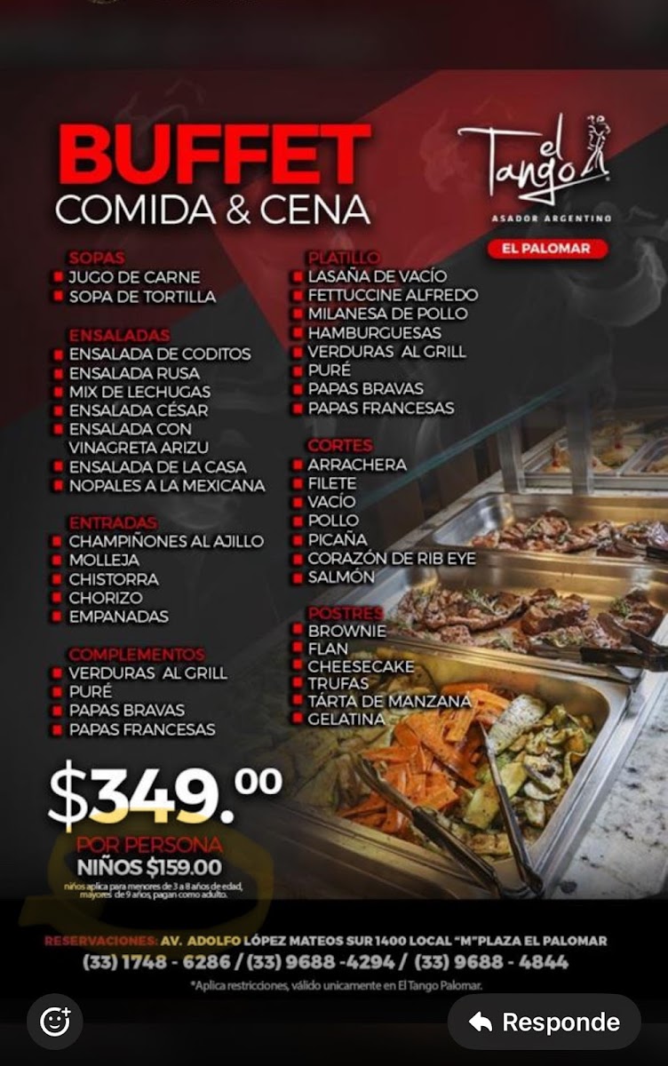 El Tango Palomar Menu - Image 1