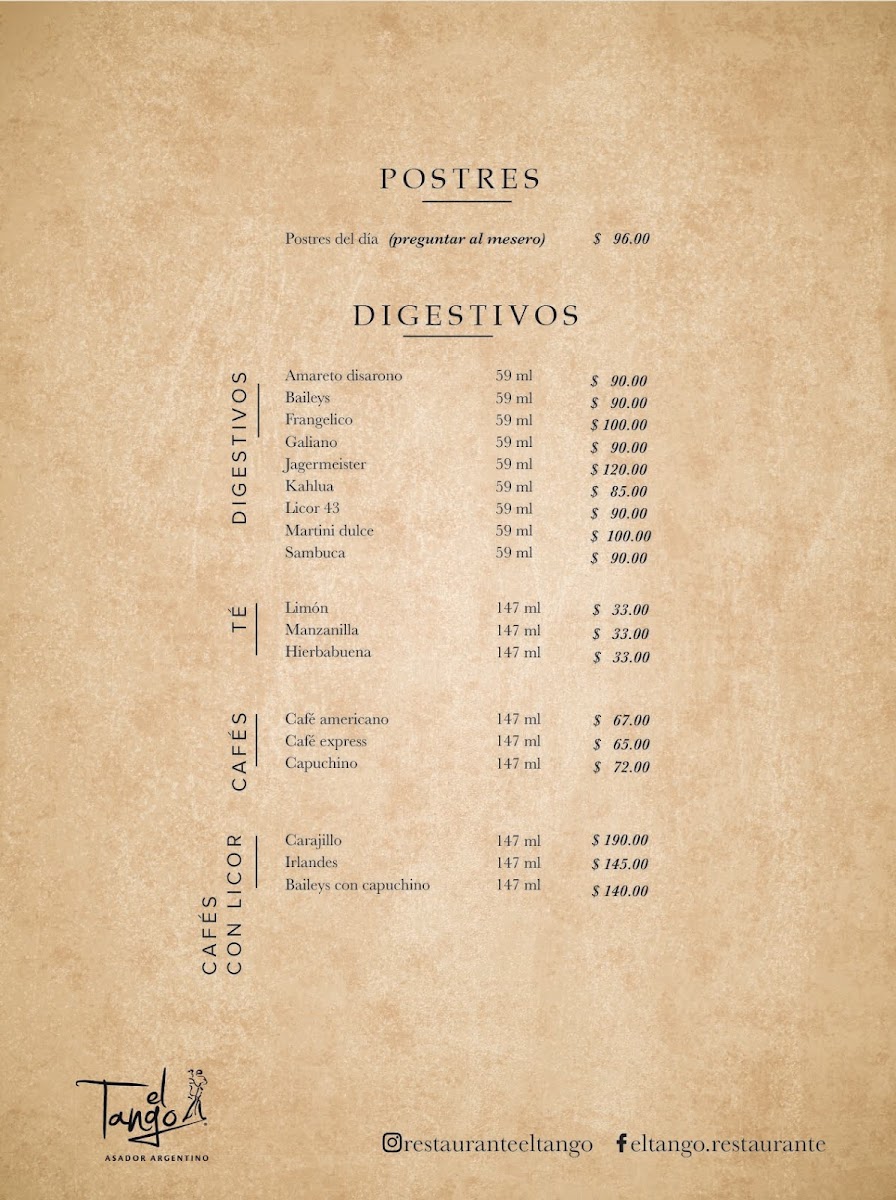 El Tango Palomar Menu - Image 6